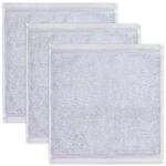 m&ouml;ve Superwuschel Seiftuch 30 x 30 cm aus 100% Baumwolle, silver 3er Set