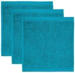 m&ouml;ve Superwuschel Seiftuch 30 x 30 cm aus 100% Baumwolle, lagoon 3er Set
