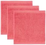 M&ouml;ve Superwuschel Seiftuch 30 x 30 cm aus 100% Baumwolle, Coral 3er Set