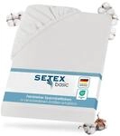 Setex - Feinbiber Bettlaken mit Gummizug kuschelig weich - Biber Spannbettlaken aus