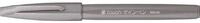 Pentel SES15C-N Faserschreiber mit Flexibler Pinsel-&auml;hnlicher Spitze grau