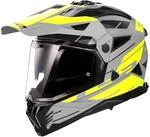 LS2, Motocrosshelme PIONEER II NAMIB Grey H-V Yellow, XS