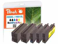 Peach H950/951 Spar Pack Plus Druckerpatronen XL (2xBK, C, M, Y) ersetzt HP No.