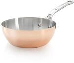 DeBuyer 6436.20 Sauteuse, Kupfer, silber, 27,9 x 20,1 x 10,9 cm