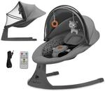 Kinderkraft LUMI 2 Babywippe, Elektrische Babyschaukel, Von der Geburt bis 9...