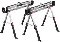 metabo Stahl-Arbeitsbock Set MAB 82 I Kompakter Unterstellbock klappbar inkl.