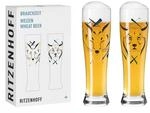 RITZENHOFF 3481012 Weizenbierglas 500 ml - 2er Set - Serie Brauchzeit Set - 2 St&uuml;ck