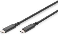 DIGITUS USB-C Kabel &ndash; USB4 Gen3 &ndash; 1m &ndash; 40 Gbps &ndash; Video 8K 60Hz, 4K 60Hz &ndash;