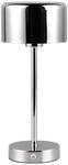 Reality Leuchten LED Akku Tischleuchte Jeff R59151106, Metall Chrom, inkl. 1.5...