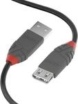 LINDY 36701 0.5m USB 2.0 Typ A Verl&auml;ngerungskabel, anthra Line Anthrazit, 1...