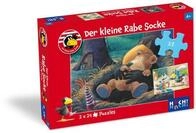 HUCH! Der kleine Rabe Socke Kinderpuzzle, 2 Puzzles &aacute; 24 Teile, Der kleine Rabe