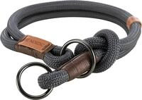 TRIXIE Zug-Stopp Hundehalsband BE NORDIC L-XL dunkelgrau / braun &ndash; bequemes