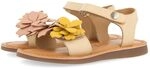GIOSEPPO SHEGAN Bunte Ledersandalen mit Blumenverzierung f&uuml;r M&auml;dchen und Jungen,