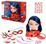 BANDAI &ndash; Miraculous Ladybug Deluxe Frisierkopf 21 cm &ndash; Marinette-Frisurenkopf