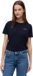 Tommy Hilfiger Damen T-Shirt Kurzarm 1985 Rundhalsausschnitt, Blau (Nos Desert...