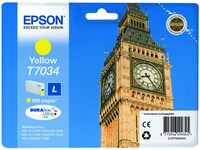 Epson T7034 Tintenpatrone Big Ben, Singlepack gelb, Large