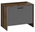 byLIVING Sitzbank Ben/Schuhschrank in Old Wood braun/Front anthrazit/kleine