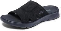 SKECHERS On-the-Go Walk Flex Elation Damen-Sandale, Schwarz/Schwarz, 36 EU