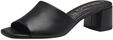 Tamaris Damen Pantolette mit Blockabsatz Leder, schwarz, 40 EU
