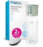 BRITA Wasserfilter Flasche Model Vital hellgr&uuml;n (600ml) inkl 2 MicroDisc Filter &ndash;