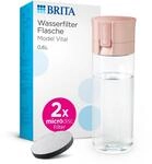 BRITA Wasserfilter Flasche Model Vital apricot (600ml) inkl. 2 MicroDisc Filter &ndash;