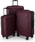 suitline - 3er Koffer-Set Trolley-Set Rollkoffer Hartschalen-Koffer Reisekoffer, TSA,