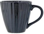 Bloomingville Latina Becher, Steingut, D8,5xH8,5 cm, 220 ml (Dunkelblau)