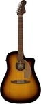 Fender Redondo Player Akustikgitarre, Sunburst, Walnuss-Griffbrett 