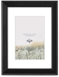 Hama Bilderrahmen Rise, 40x50cm (mit Passepartout Bildformat 28x35 cm, Holzrahmen,
