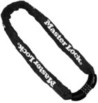 MASTER LOCK Fahrradschloss Stahlkettenglied [mit Zahlen] [90 cm Kette] 8392EURDPRO -