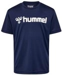 Hummel Unisex Kinder Hmllogo Jersey S/S Kids T-Shirt, Marine, 116 EU