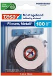 tesa Powerbond Montageband f&uuml;r Fliesen & Metall Extra Stark, mit bis zu 100 kg