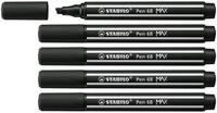 STABILO - Premium-Filzstift mit dicker Keilspitze - Pen 68 MAX - 5er Pack -...
