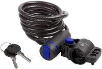 M-Wave Spiralkabelschloss, 8x1500 mm, Schwarz