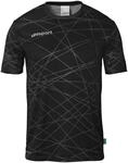 uhlsport Unisex Prediction Kurzarm T-Shirt, Schwarz, 116 EU