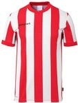 uhlsport Unisex Retro Stripe Kurzarm T-Shirt, Rot/Wei&szlig;, 164 EU
