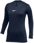 Nike Damen W Nk Df Park 1stlyr JSY Ls T-Shirt, Midnight Navy/White, L EU