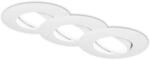 BRILONER - 3er Set LED Einbauleuchte Badezimmer IP65, Einbaulampen stufenlos dimmbar,