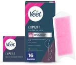 Veet Expert Kaltwachs-Streifen zur Haarentfernung von Beinen und K&ouml;rper, mit