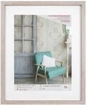 walther design Bilderrahmen grau 40 x 50 cm mit Kunstglas, Stockholm EA450D