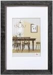 walther design Bilderrahmen dunkelgrau 30 x 40 cm mit Kunstglas und Passepartout