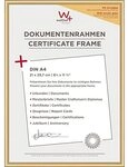 walther design Bilderrahmen gold 21 x 29,7 cm (DIN A4) mit Kunstglas, New...