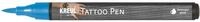 KREUL 62102 - Tattoo Pen blau, Strichst&auml;rke 0,5 - 3 mm, Kosmetiktinte auf
