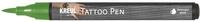 KREUL 62103 - Tattoo Pen gr&uuml;n, Strichst&auml;rke 0,5 - 3 mm, Kosmetiktinte auf