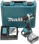 Makita DDF484RTE Akku-Bohrschrauber 18V / 5,0 Ah, 2 Akkus + Ladeger&auml;t im Koffer