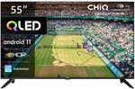 CHiQ 55 Zoll (139 cm) LED Fernseher U55QG7V, 4K UHD, QLED, Smart TV, Android 11, 4K