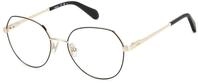 FOSSIL ROUND / OVAL Metall Brillen in Schwarz f&uuml;r Damen, Brille mit Sehst&auml;rke,