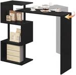 WOLTU Bartisch Stehtisch Bistrotisch Bartheke Tresentisch, mit 3 Ablagefl&auml;che,