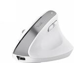 Trust Bayo+ Wiederaufladbare Vertikale Maus Bluetooth + RF 2.4GHz, Vorbeugung Gegen