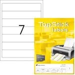 TopStick 8721 Ordnerr&uuml;cken Etiketten schmal kurz, 1000 Blatt, 192 x 38 mm, 7 pro A4